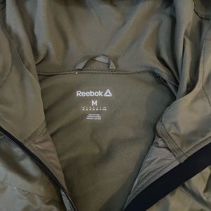 Medium Men Reebok Olive Green Track Jacket